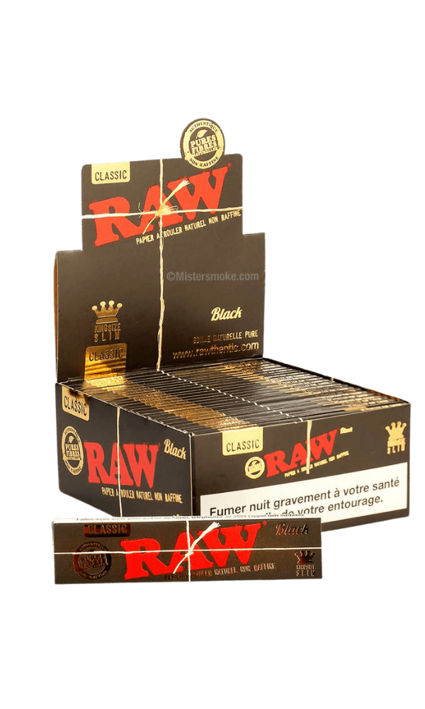 RAW Black King Size Slim Rolling Papers